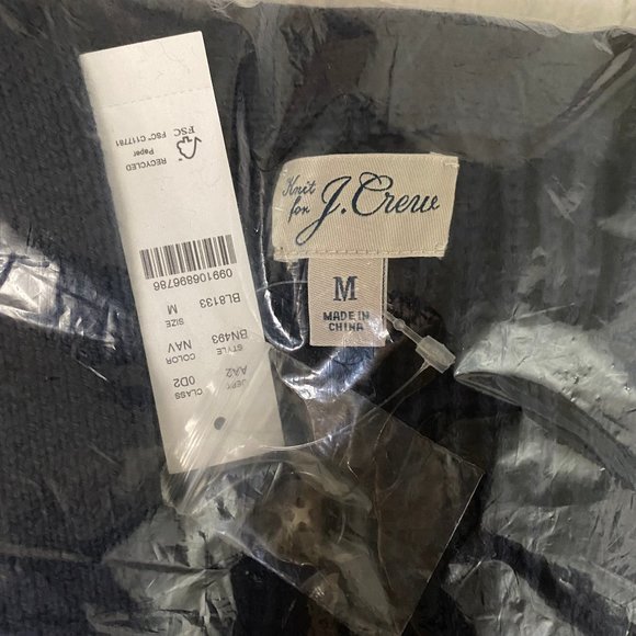 J. Crew Heritage cotton shaker-stitch cardigan sweater M - Picture 6 of 8